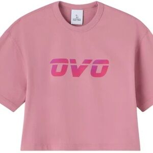 OVO Pink Logo Crop Top